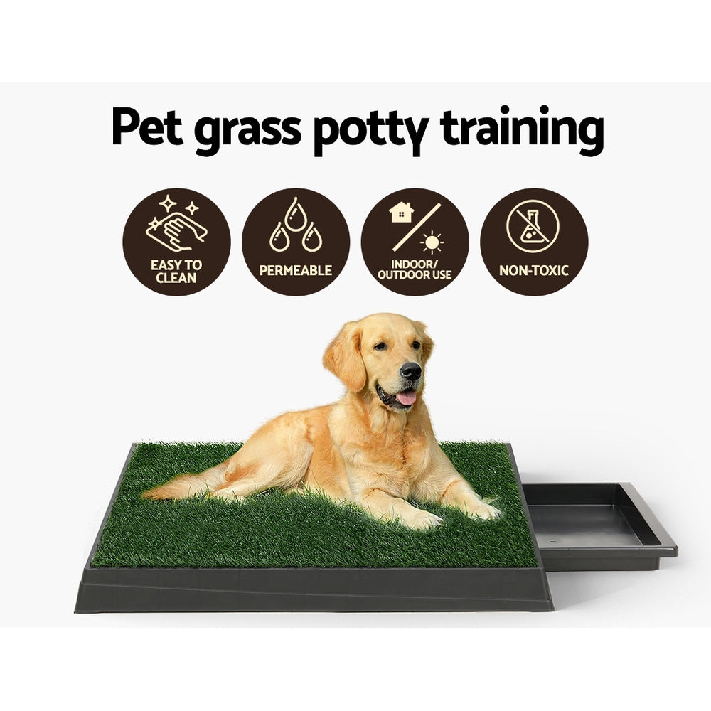 Training Pad Portable Dog Potty with Grass Mat