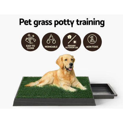 Training Pad Portable Dog Potty with Grass Mat