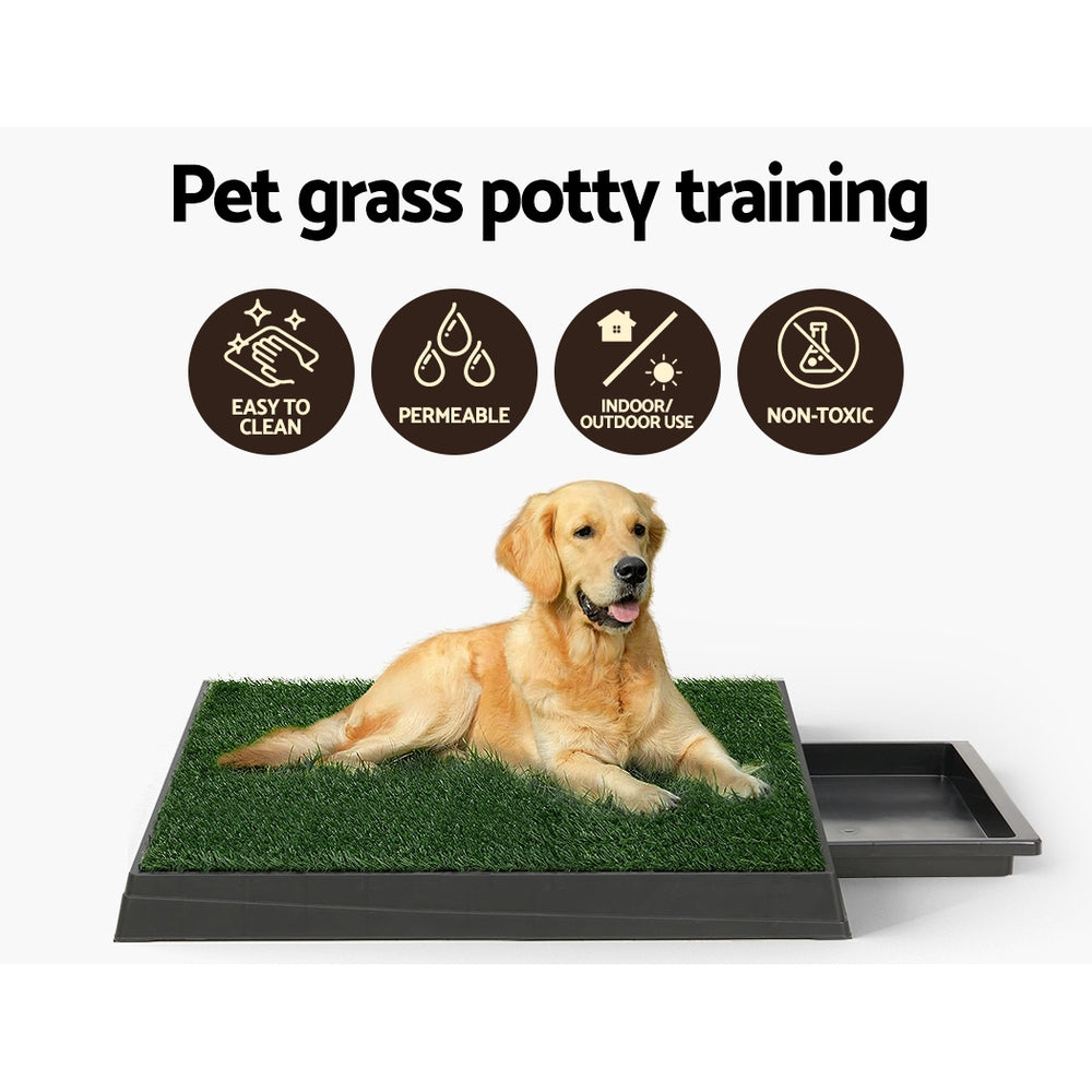 Training Pad Portable Dog Potty with Grass Mat