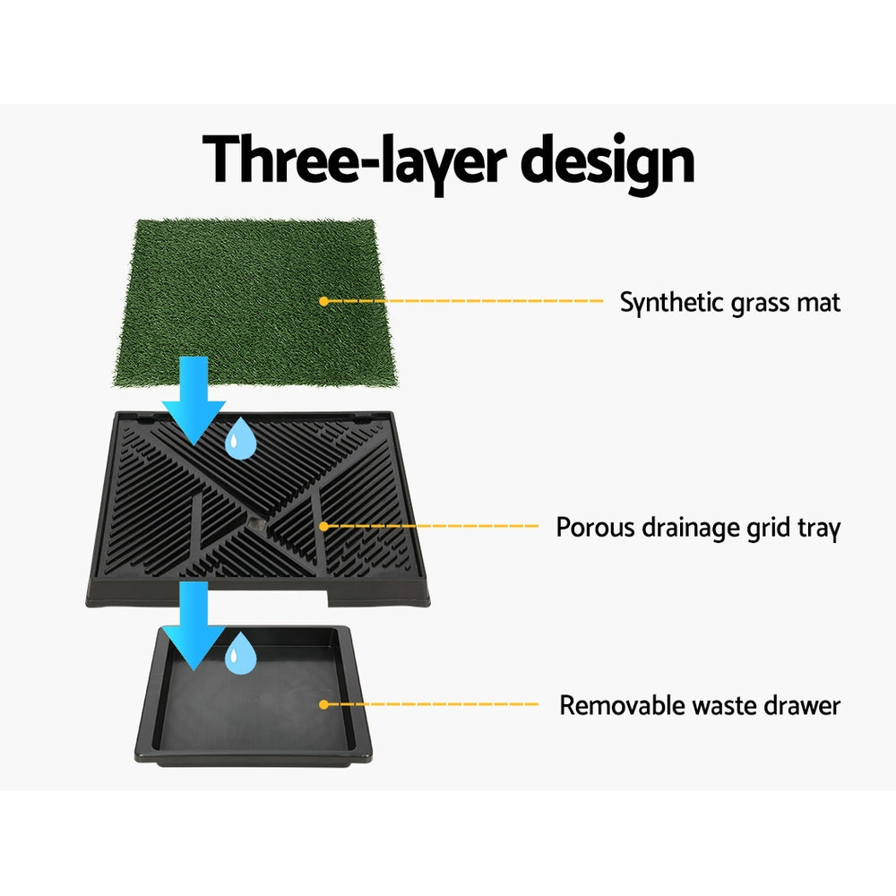 Training Pad Portable Dog Potty with Grass Mat