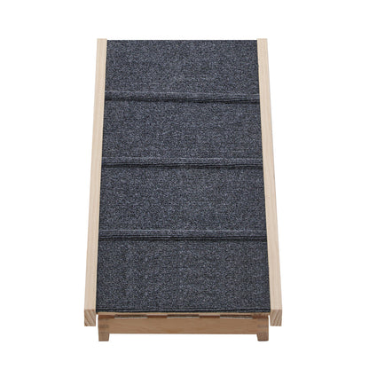 Dog Pet Ramp Adjustable Height Foldable 100cm