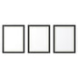 Photo Frame 3Pcs Set Black