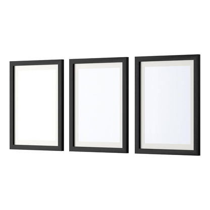 Photo Frame 3Pcs Set Black