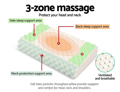 Natural Latex Pillow Twin Pack