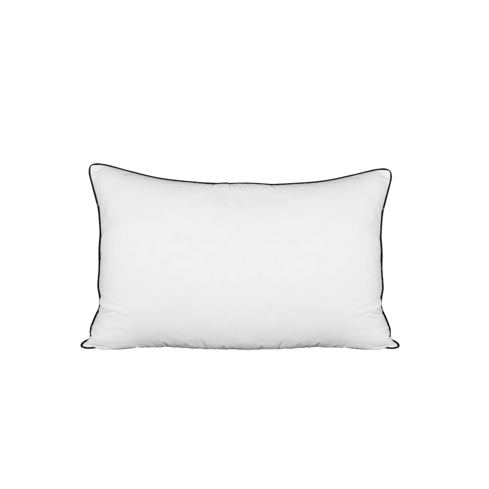 75 x 50cm Pillow with Duck Feather Standard Pillow Cotton Cover Twin Pack