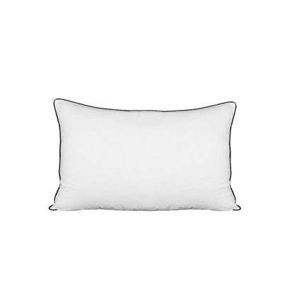 75 x 50cm Pillow with Duck Feather Standard Pillow Cotton Cover Twin Pack