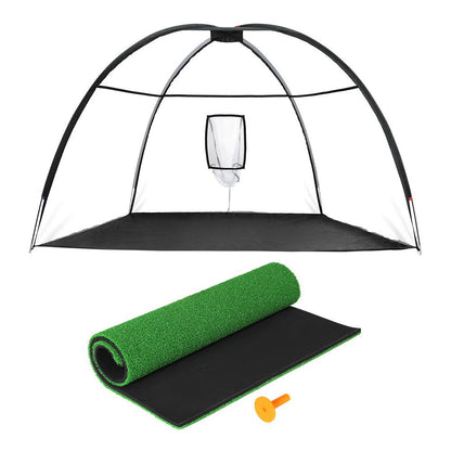 3.5M Golf Practice Net With Driving Mat Training Aid Target Hitting