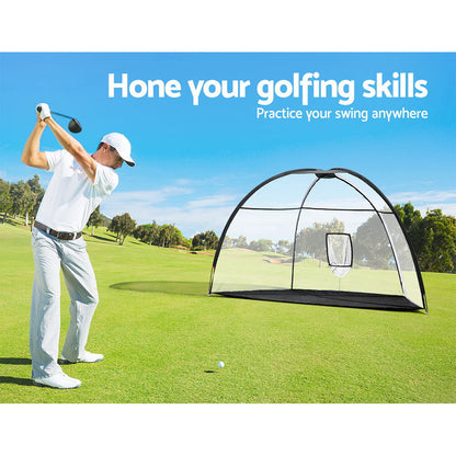 3.5M Golf Practice Net With Driving Mat Training Aid Target Hitting
