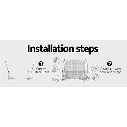1.8M Football Soccer Net Portable Goal Net Rebounder Sports Training
