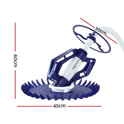 Pool Cleaner Automatic Vacuum Floor Climb Suction Swimming Hose 10M