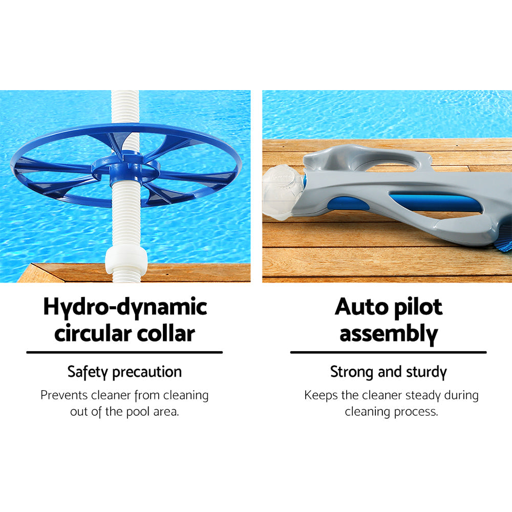 Swimming Pool Cleaner Automatic Vacuum Suction 10M Hose