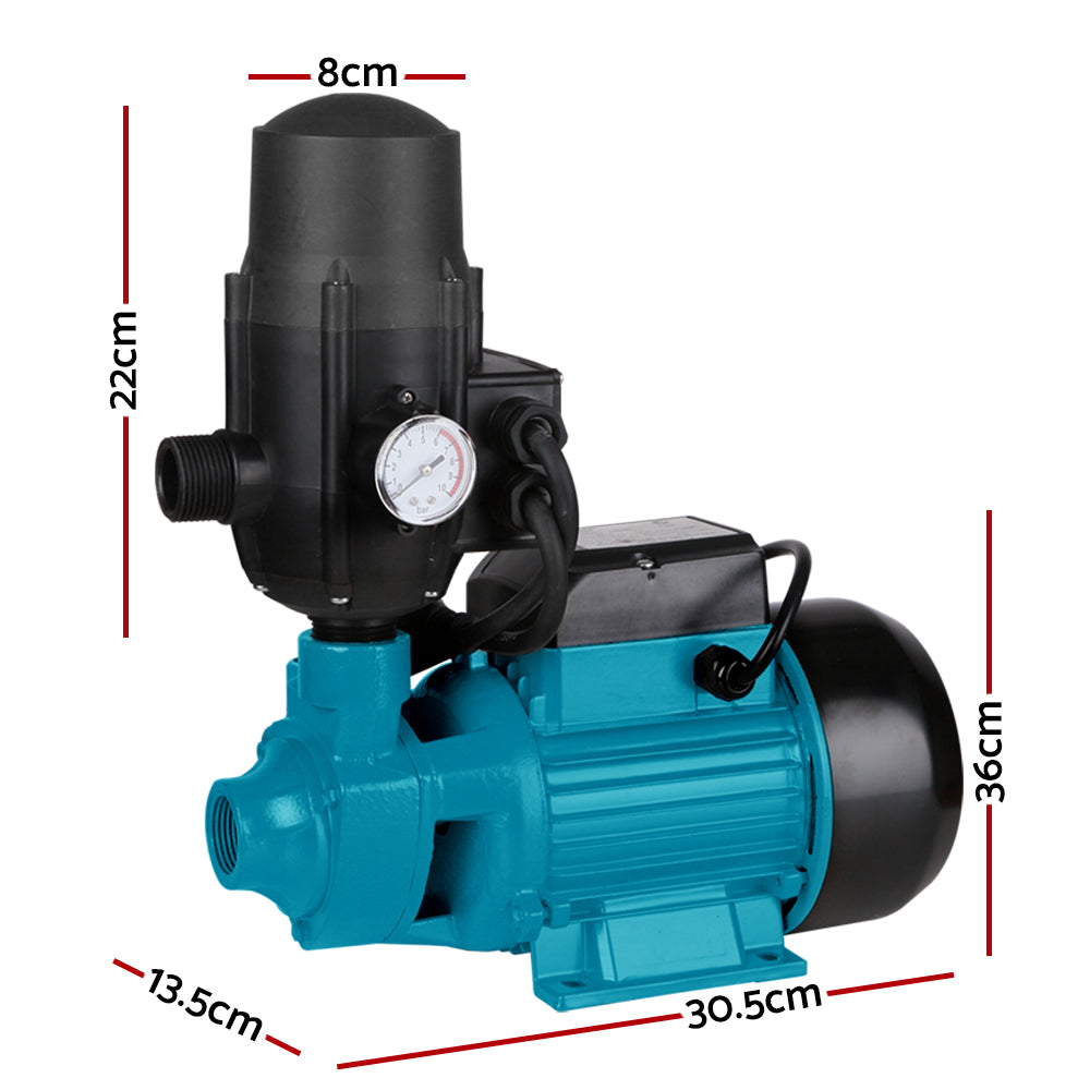 Peripheral Water Pump Garden Boiler Car Wash Auto Irrigation Qb80 Black