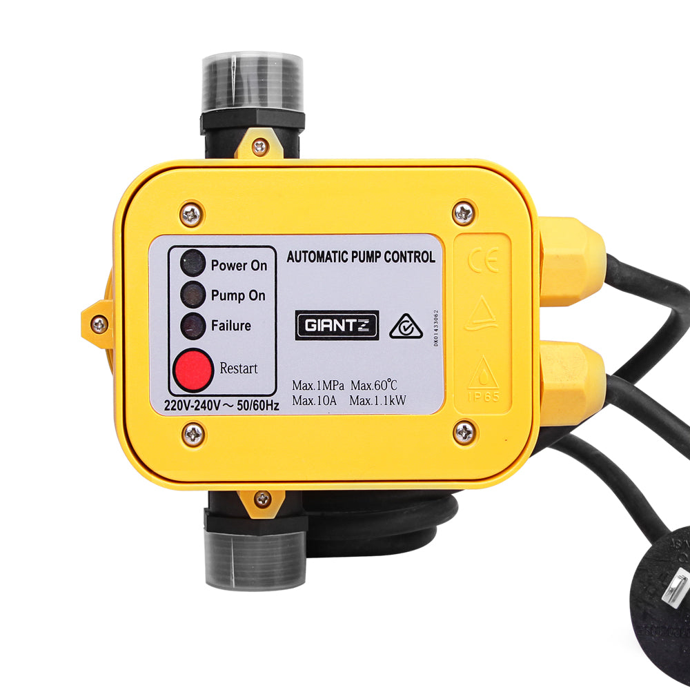 Water Pressure Pump Controller Auto Switch Control Electric Electronic Yellow
