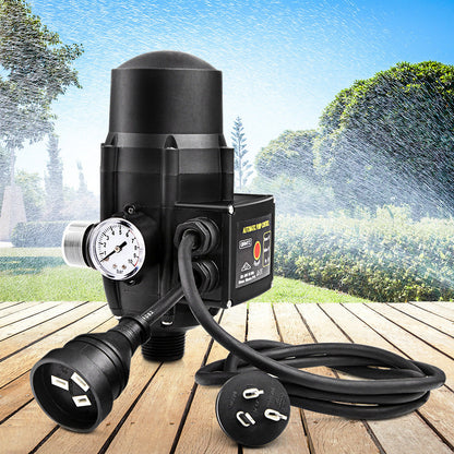 Water Pressure Pump Controller Auto Switch Control Electric Electronic Black
