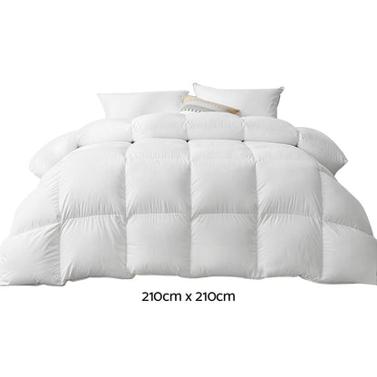 500Gsm Duck Down Feather Quilt Queen