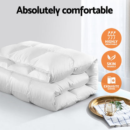 700Gsm Goose Down Feather Quilt Super King