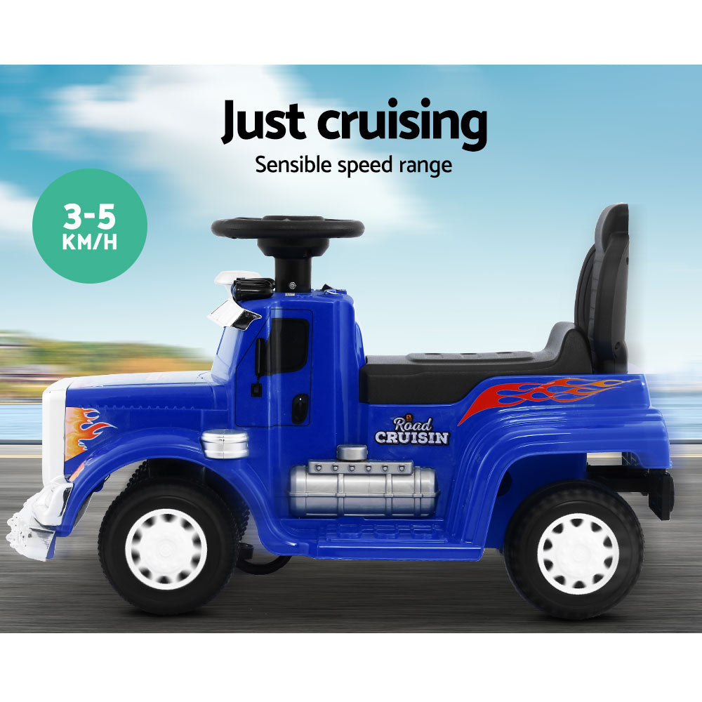 Rigo Kids Electric Ride On Car Truck Motorcycle Motorbike Toy Cars Blue