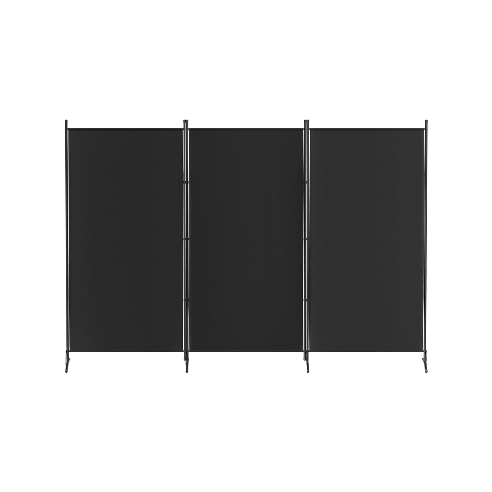 4 Panel Room Divider Screen 345x180cm Fabric White