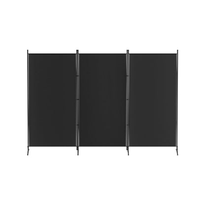 4 Panel Room Divider Screen 345x180cm Fabric White