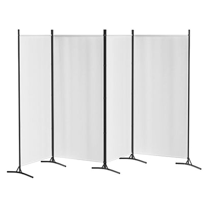 3 Panel Room Divider Screen 260x180cm Fabric Black