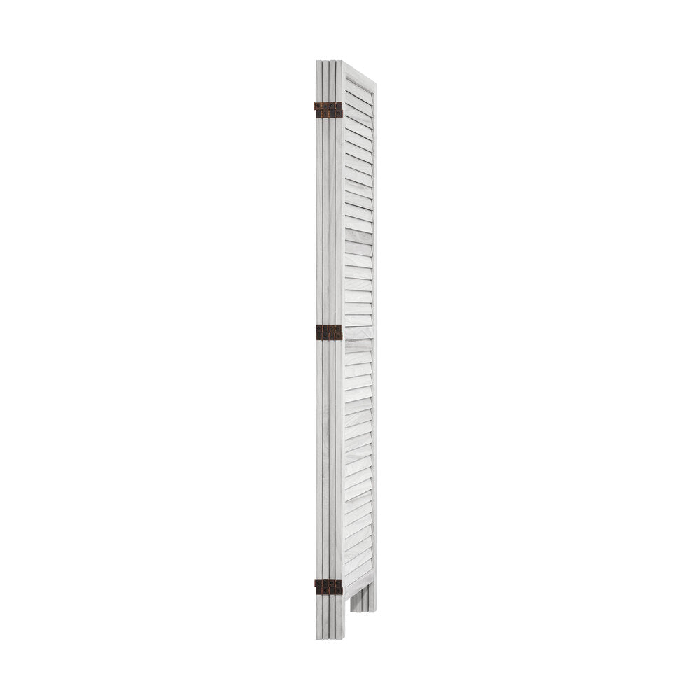 4 Panel Room Divider Timber Wooden Natural