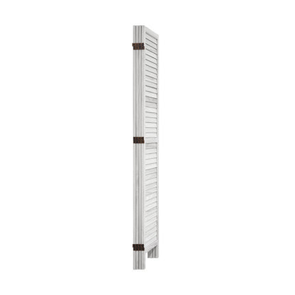 4 Panel Room Divider Timber Wooden Natural