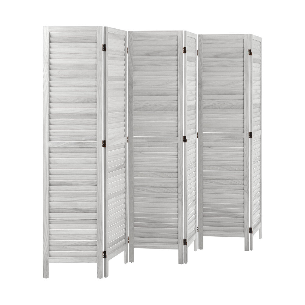 4 Panel Room Divider Timber Wooden Natural
