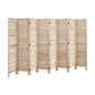 4 Panel Room Divider Timber Wooden Natural