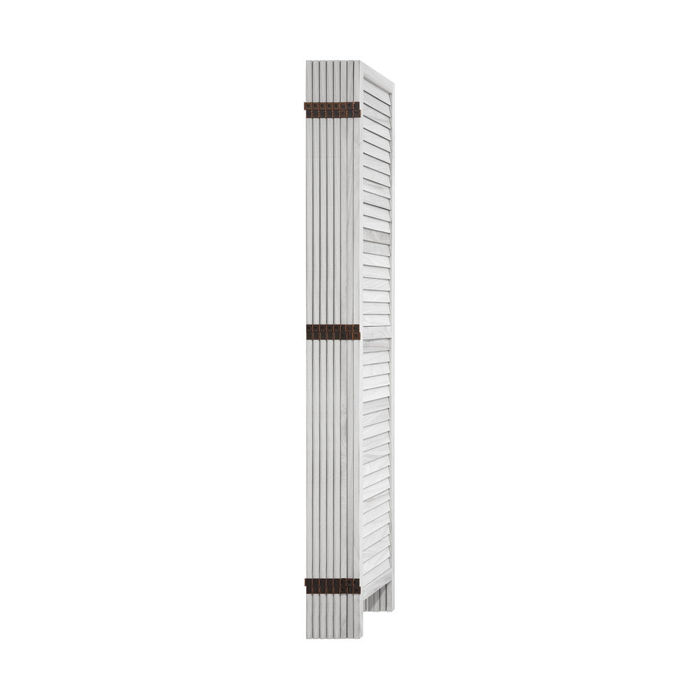 4 Panel Room Divider Timber Wooden Natural