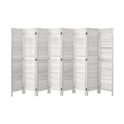 4 Panel Room Divider Timber Wooden Natural