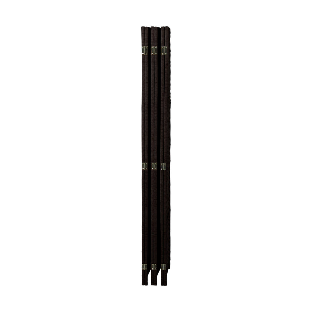 7 Panel Room Divider Privacy Screen Brown