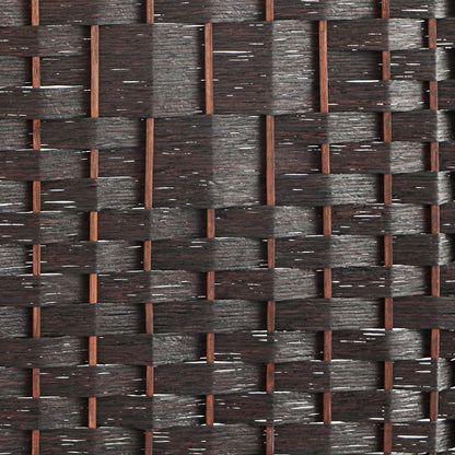 13 Panel Room Divider Privacy Screen Brown