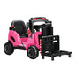 Ride-On Forklift Electric Car Toy for Toddlers Kids 12V Rechargeable Pink