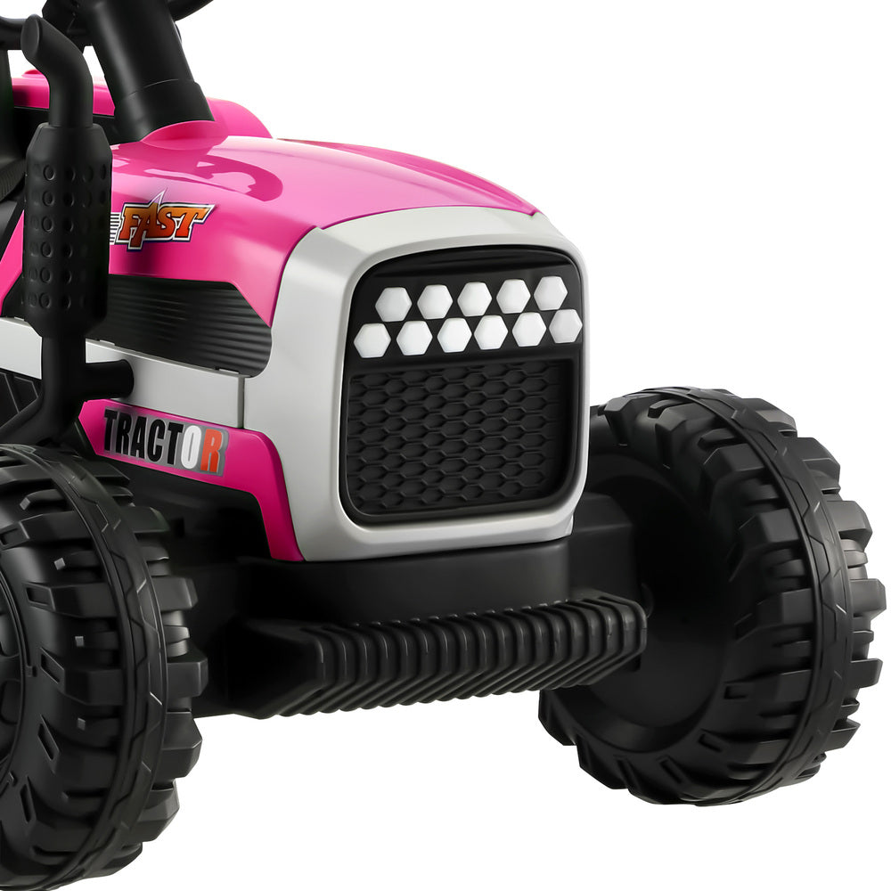 Kids Ride On Car Tractor 12V Toys Remote Control Pink