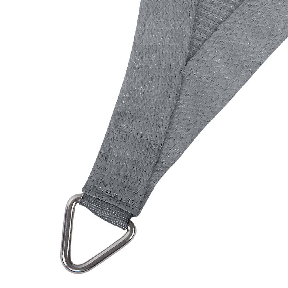 Shade Sail 3X3M Square 280Gsm 98% Grey Shade Cloth