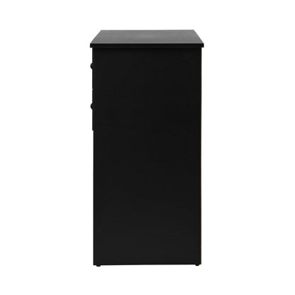Buffet Sideboard Kitchen Hallway Drawers Table Black