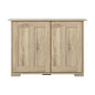 Elegant Sliding Doors: Sideboard Buffet Cabinet for Stylish Hallway Décor-Wood\White