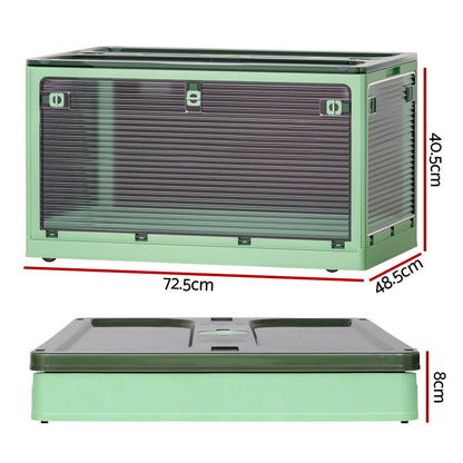 Storage Container Foldable Stackable Large 5 Sides Open