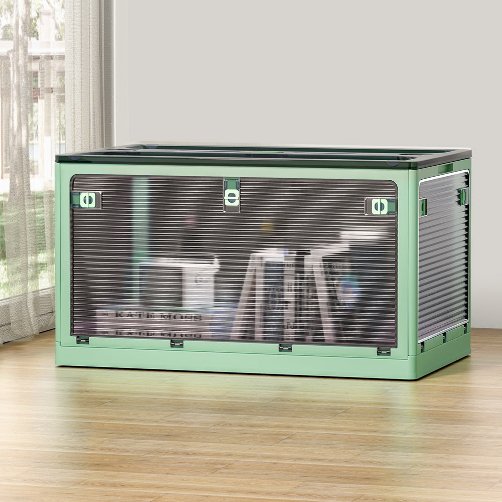 Storage Container Foldable Stackable Large 5 Sides Open