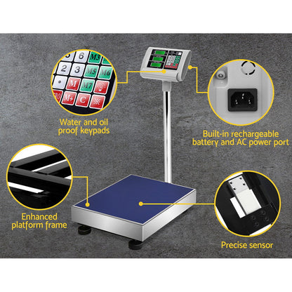 Platform Scales Digital 150Kg Electronic Scale Counting Lcd