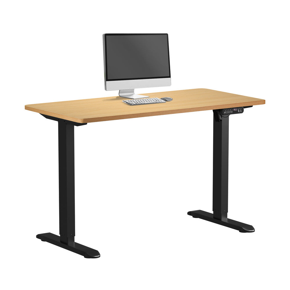 120CM Electric Standing Desk Single Motor Black&White