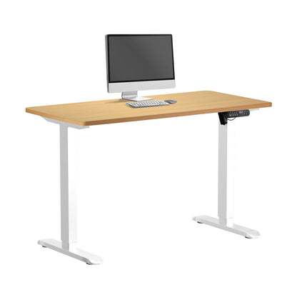 120CM Electric Standing Desk Single Motor Black&White
