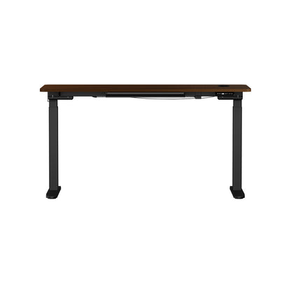 140cm Electric Standing Desk with Drawer Adjustable White & Black Walnut