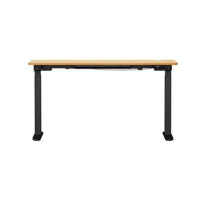 150cm Electric Standing Desk with Drawer Adjustable Black & White Oak