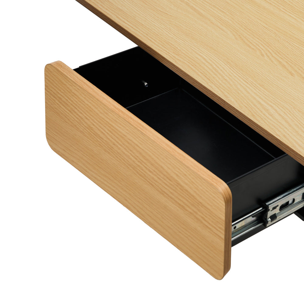 150cm Electric Standing Desk with Drawer Adjustable Oak White Single & Dual Motar