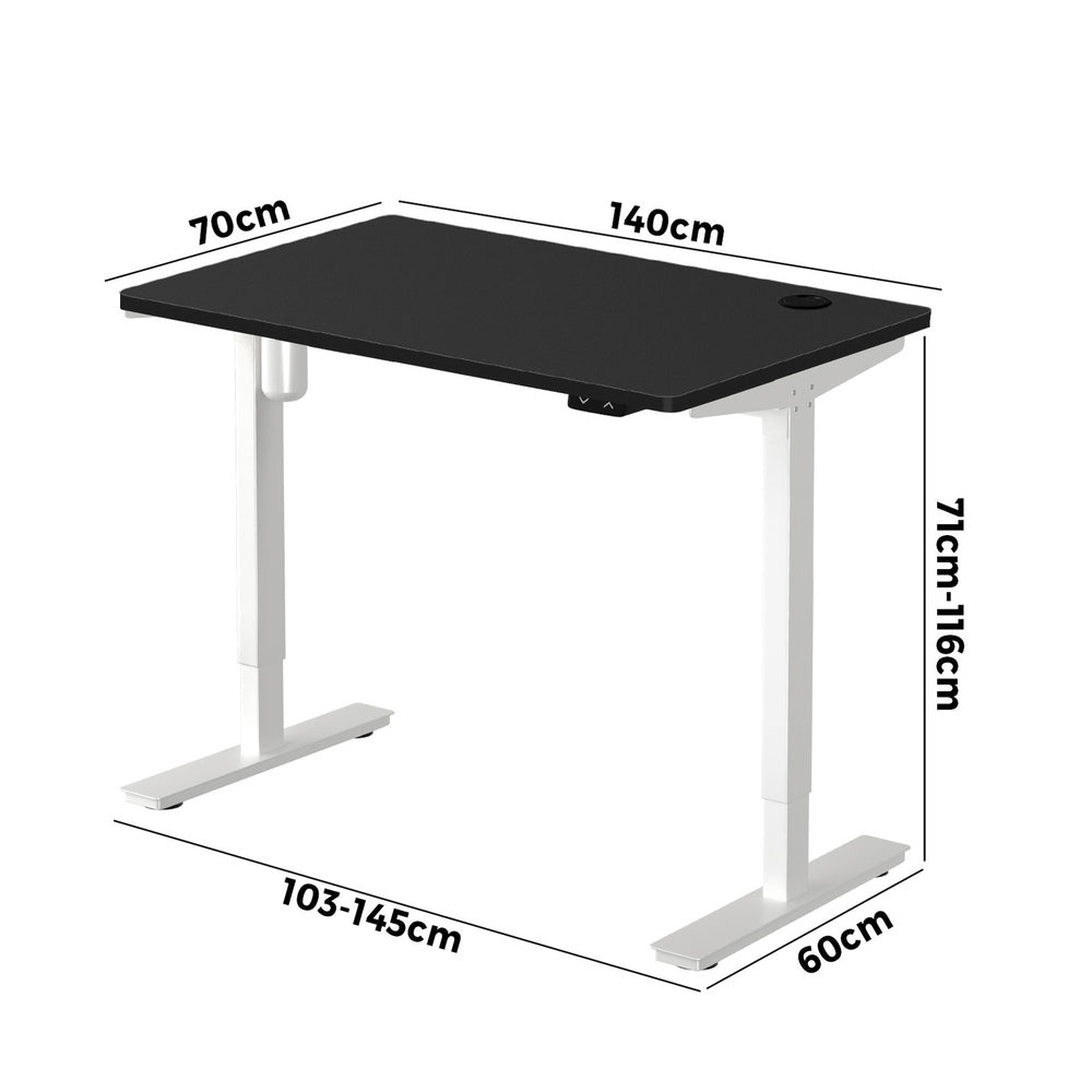 Electric Standing Desk Single Motor Height Adjustable Sit Stand Table