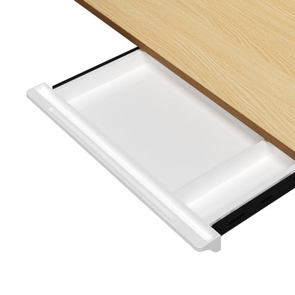 160cm Electric Standing Desk with Drawer Adjustable White Oak