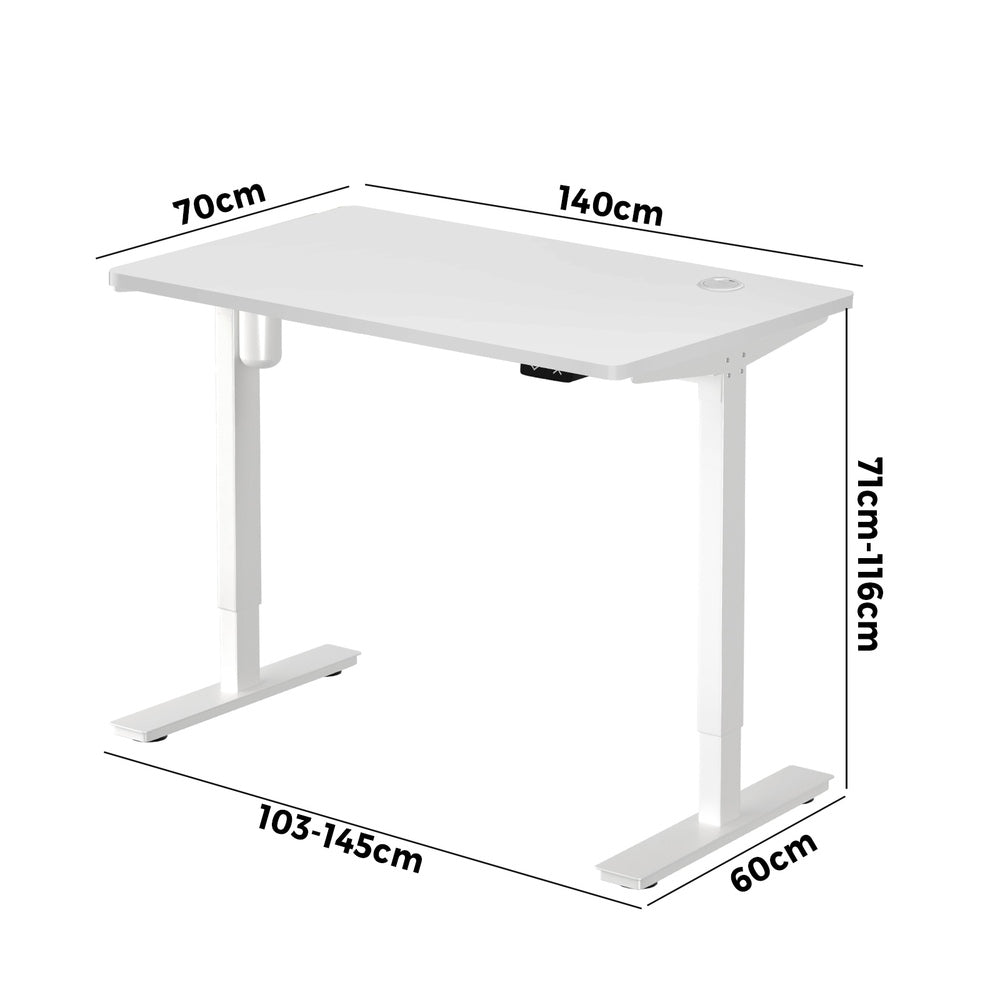 Electric Standing Desk Single Motor Height Adjustable Sit Stand Table