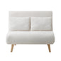 Lounge Sofa Bed Polyester Double Seat Green