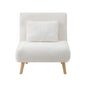 Lounge Sofa Bed Polyester Single Seat Green